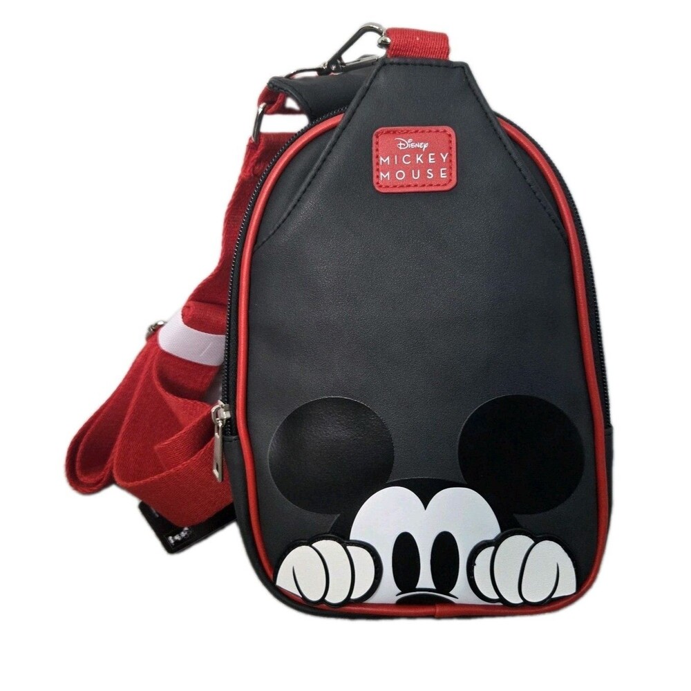 Disney Mickey Mouse Bioworld Crossbody Bag White Black Red Pouch